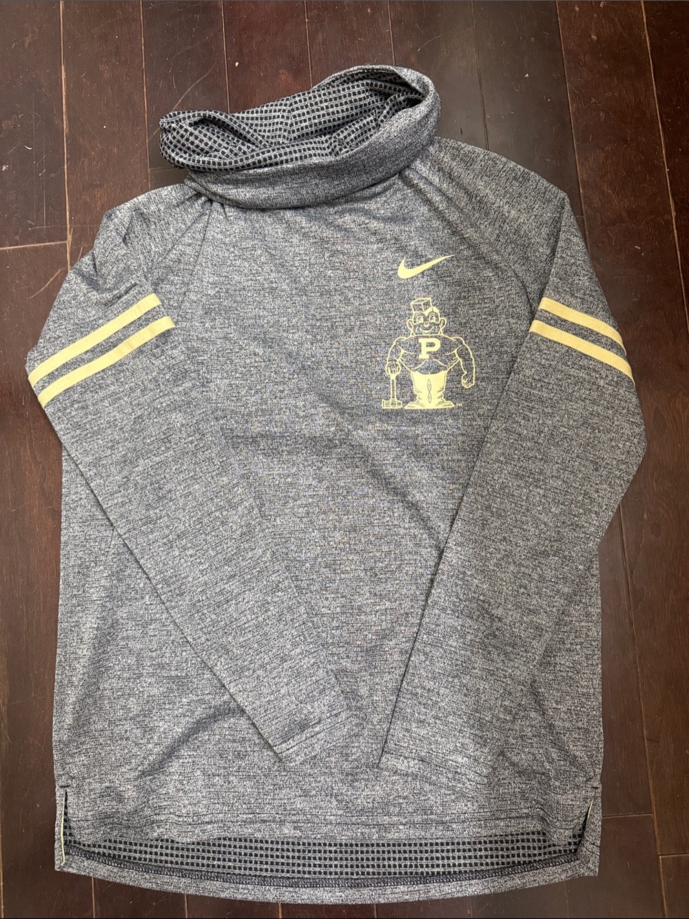 Purdue Nike women’s Heather Gray Turtleneck Sweatshirt